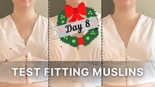 Mccalls 7974 Fitting Adjustments  A Tale of 4 Muslin Test Garments  Vlogmas Day 8 sewvlogmas [upl. by Adiel]