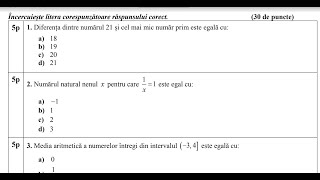 Simulare EN matematică ISJ Brăila  mai 2022 [upl. by Tsai]