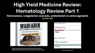 Hematology Review Part 1 [upl. by Duwad]