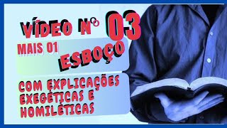 SERMÃO EXPOSITIVO COM ESBOÇO E EXPLICAÇÃO EXEGÉTICA E HOMILÉTICA Baseado em Tiago114 [upl. by Kcoj]