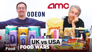 US vs UK Movie Theater Food AMC vs Odeon  Food Wars  Insider Food [upl. by Grenville]