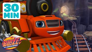 Blazes HIGH SPEED Train Transformations  30 Minute Compilation  Blaze and the Monster Machines [upl. by Aramoix]