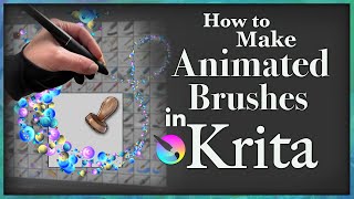 Krita Tutorial for making Animated Brushes [upl. by Rebel]