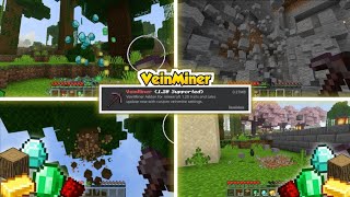 ADDON SURVIVAL TERBAIK  VEINMINER 120  MCPE 120 [upl. by Ettenal]