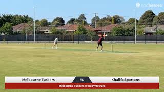 Live Cricket Match  Melbourne Tuskers vs Khalifa Spartans  03Nov24 1256 PM 20 overs  Melbourne [upl. by Tegdig628]