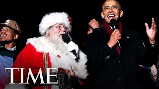 President Obama And Chance the Rapper Sing Christmas Carols Together  TIME [upl. by Biddie741]