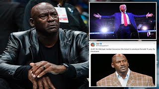 Michael Jordan speaks out as fake Donald Trump endorsement goes viral [upl. by Ronalda]