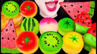 ASMR Fruit Cake Watermelon Dessert 수박 디저트 과일 케이크 먹방 Mukbang Eating [upl. by Filide343]