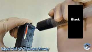 How to Refill Lexmark 3 32 34 36A 36XLA 14A 42A 44XL amp 4A Black Ink Cartridges [upl. by Scoles]