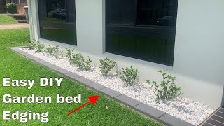 How to make a garden bed edging  Easy DIY [upl. by Ruscher]