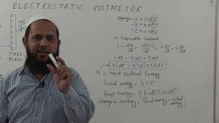 Electrostatic Voltmeter Deflection Derivation [upl. by Paton285]