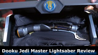 Star Wars Galaxys Edge Count Dooku Jedi Master Lightsaber Review [upl. by Fanchet]