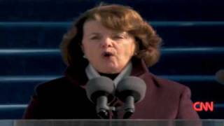 Sen Dianne Feinstein opens inaugural ceremony [upl. by Ahsikar]