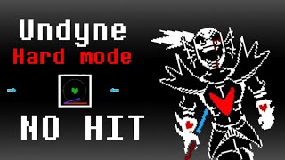 No Hit Undyne The True Undying Hard Mode [upl. by Eiroj]