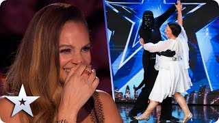 In a GALAXY far far away DARTH VADER and PRINCESS LEIA love a BOOGIE  Auditions  BGT 2020 [upl. by Nonad756]