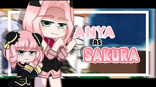 •SPYXFAMILY React to Anya As Sakura Haruno•×🇧🇷🇺🇲🇪🇦🇯🇵 [upl. by Iramat927]