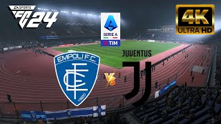 EA FC 24  Empoli vs Juventus  Seria A Italiana 2425 4K 60FPS [upl. by Zeuqirdor497]