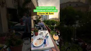 Yunanistanda Restoran Fiyatları yunanistan türkiye atina yeni [upl. by Blas332]