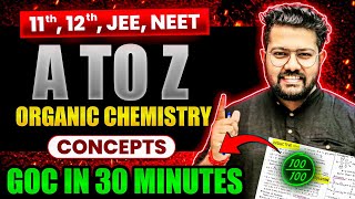 Organic Chemistry Concepts in 30 Minutes  Rapid Revision of GOC  General Organic Chemistry [upl. by Audi287]