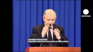 Polands Kaczynski slams Russian crash report [upl. by Katerina779]