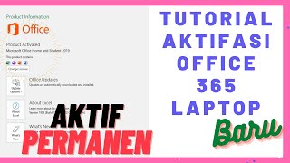 Tutorial Aktifasi Permanen Microsoft Office Home And Student 2019 Laptop Baru [upl. by Tullius522]