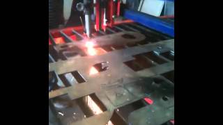 Oxygen acetylene Cnc cutting [upl. by Ezirtaeb]