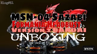 Bandai FORMANI EX MSN04 Sazabi Headbust Version2 135 Scale Unboxing [upl. by Mungam584]