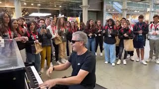 Girls Rock Out To Mary Poppins During PIANO LIVESTREAM [upl. by Jessalyn]