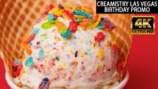 Creamistry Las Vegas Liquid Nitrogen Ice Cream Birthday Party Promo [upl. by Iong]