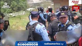 Conflicto en desalojo en San Pedro Sula  Radio América [upl. by Meadow]