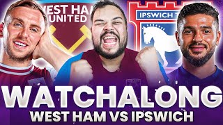 West Ham vs Ipswich town  Live Watchlong [upl. by Aneeled]