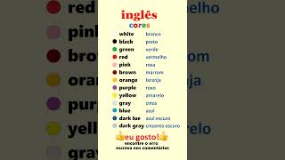 ✅ Aprender as Cores em Inglês para principiantes [upl. by Dixon]