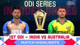 1st ODI  India vs Australia Match Highlights World Cricket Championship 3 Gameplay 2023 [upl. by Ame303]