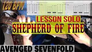 Shepherd of fire Lesson guitar  Avenged Sevenfold [upl. by Aeynod]