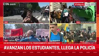 MARCHA FEDERAL UNIVERSITARIA MOVILIZACIONES en todo el PAÍS [upl. by Ellehcil51]