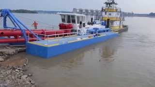 Ellicott 1270 Dredge Launch [upl. by Tenahs]