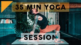 35 Minute Yinyasa Flow Yoga  Vinyasa amp Yin [upl. by Leuqer]