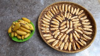 Cara Membuat amp Menjemur Sale Pisang Mas Cau Limpung Renyah amp Empuk [upl. by Ameline]