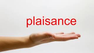 How to Pronounce plaisance  American English [upl. by Jacinthe922]