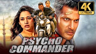 Psycho Commander 4K ULTRA HD Vishals Superhit Action Hindi Dubbed Movie  Tamannaah Aishwarya [upl. by Marillin]