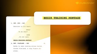 How to Write a Montage in a Screenplay — Format Explained [upl. by Leno]