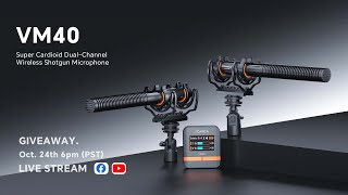 COMICA NEW PRODUCT VM40  LIvestream amp Giveaway comica live newproduct giveaway stream fyp [upl. by Esaertal]