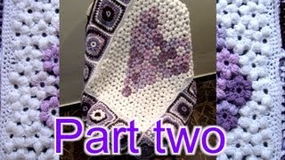 Flower Granny Baby Blanket Crochet Tutorial Part 2  Crochet Tutorial  Right [upl. by Eiffe]