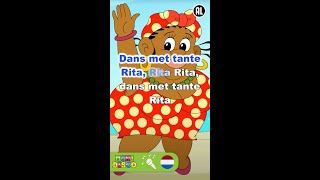 DANS MET TANTE RITA  Kinderliedjes  Karaoke  Minidisco shorts [upl. by Dnallor152]