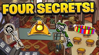 4 SECRET Items on New Club Penguin Underground Room Key and MORE [upl. by Strenta151]