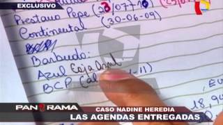 Caso Nadine Heredia las agendas entregadas 12 [upl. by Driskill325]