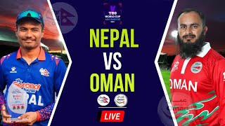 Nepal vs Oman Live  ICC T20 WC Asia Qualifier Final Live  Oman vs Nepal Live [upl. by Anglim]