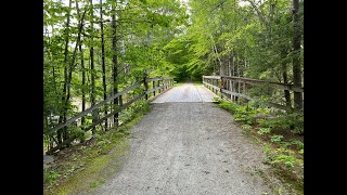 Northern Rail Trail  Boscawen NH  Andover NH Bike Ride [upl. by Osbert]