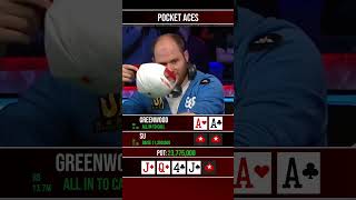 Pocket Aces vs Mysterious Hand Which Wins BIG poker [upl. by Kolb542]