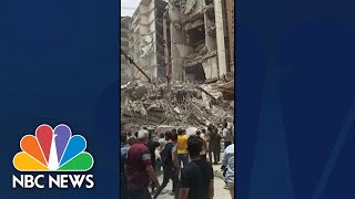 Several Dead After Iran Building Collapse [upl. by Rollin103]